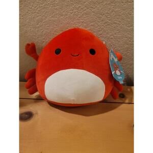 Squishmallow Carlos The Crab KellyToy 8" NWT Red Plush Toy Stuffed Animal